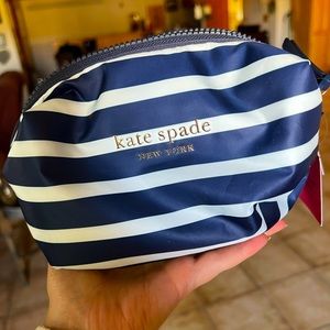 Everything Puffy striped medium cosmetic bag